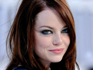 Woman blue eyes smiling black - a black top free wallpaper