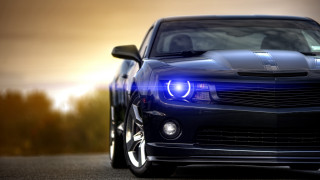Car blue stripe driving road 3 - a blue stripe free wallpaper