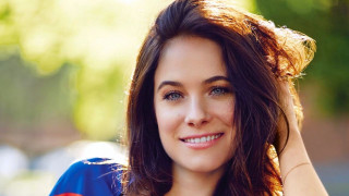 Woman smile blue shirt happy - flavia bloi free wallpaper