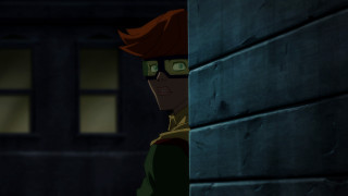Cartoon peeking green eyes red - everett warner free wallpaper