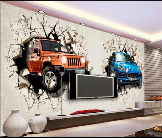 Living room tv wall mural - banksy free wallpaper