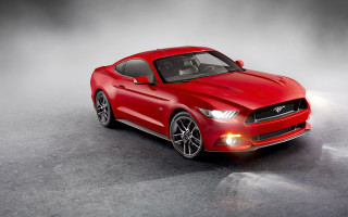 Red mustang - feature free wallpaper for desktop