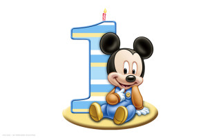 Mickey mouse birthday cake candle 4 - a candle free wallpaper