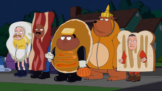 Cartoon characters hot dogs bacon - hot free wallpaper