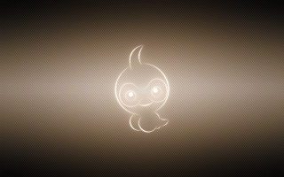 Glowing light face black background - a face free wallpaper