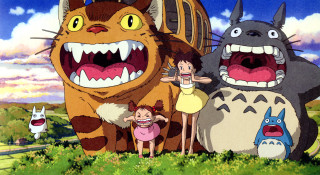 Group people giant cat monster - giant free wallpaper