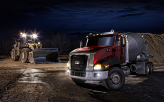 Large truck dirt lot night - allan brooks free wallpaper