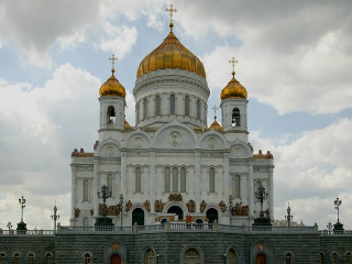 Large white building gold domes 2 - andrei rublev free wallpaper