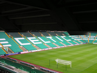 Soccer field green goal posts - the middle of it free wallpaper