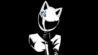 Cat mask person stick white - a white cat free wallpaper