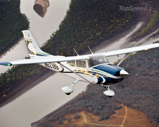 Small plane forest hillside river - hillside free wallpaper