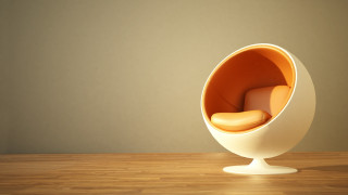 Chair ball table wooden floor 2 - a ball free wallpaper