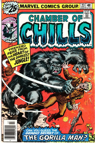 Gorilla attacks man sword gorilla - a comic book free wallpaper