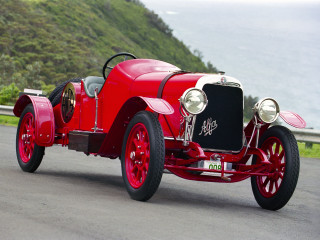 Red car driving cliff water - a road next free wallpaper