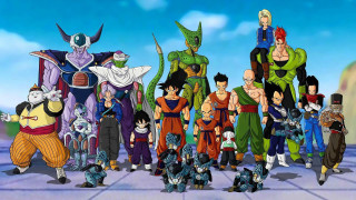 Cartoon characters group blue sky 4 - a group of cartoon characters free wallpaper
