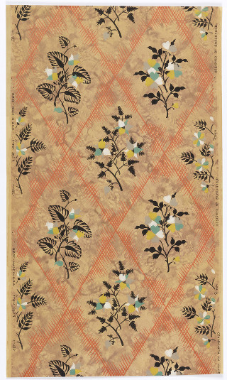 Floral rug checkered background diamond - a floral design free wallpaper