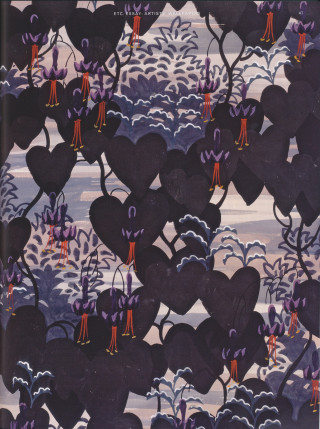 Hearts trees sky background clouds - a red ribbon free wallpaper