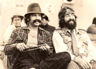 Bearded man mustache hat les - 1 9 7 0 s free wallpaper