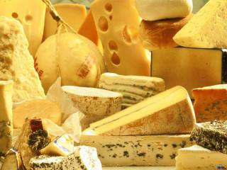 Cheese stack table wine background - a bottle of wine free wallpaper