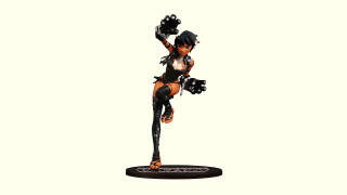 Statue woman black white cat - outfit free wallpaper