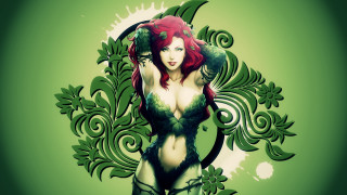 Redhair greenpaint greenumbrella gothic artgerm - a green umbrella free wallpaper