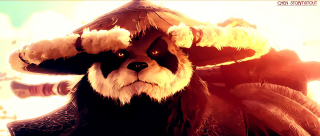 Panda bear hat feathered sky - a sky background behind free wallpaper