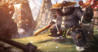 Cartoon character baseball bat field - league of legends concept art free wallpaper