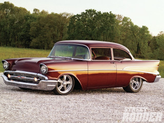 Classic car gravel road field - a grassy area free wallpaper