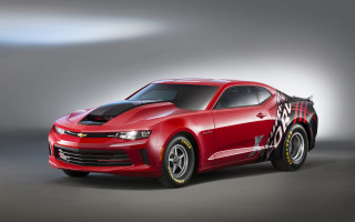 Red sports car black white - body and hood free wallpaper