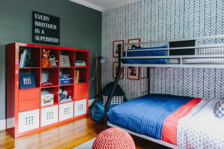 Bunk bed bedroom bookcase rug - the floor and a rug free wallpaper