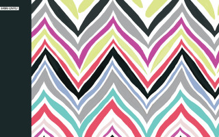 Colorful chevron pattern black background - vibrant color line free wallpaper