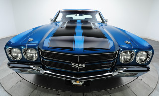 Blue black car museum white - round free wallpaper