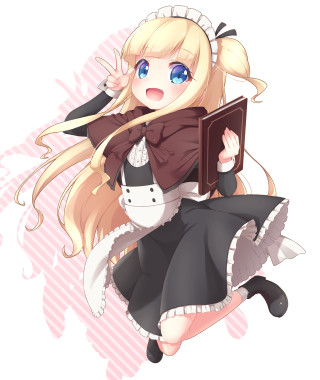 Girl dress book cat lap - her lap free wallpaper