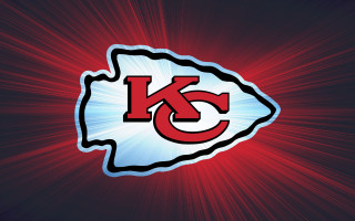 Kansas chiefs logo red background - 4k uhd image free wallpaper