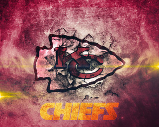 Football team wall chiefs red - a wall free wallpaper