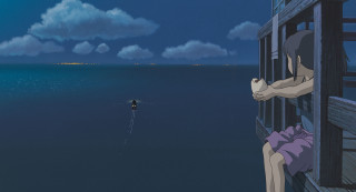 Person looking out window boat - a boat in the ocean free wallpaper