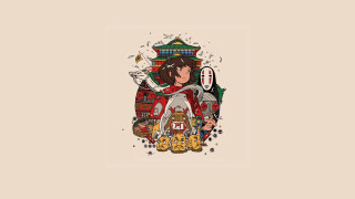 Woman red coat cat chair - eishōsai chōki free wallpaper