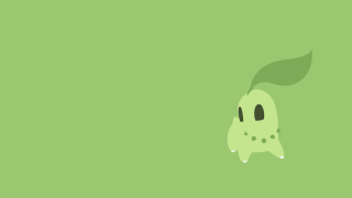 Green cartoon character leaf background - a green background free wallpaper