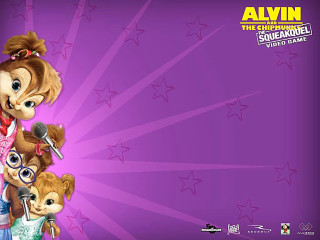 Cartoon character microphone group purple - chippy free wallpaper