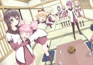 Anime girls room table cake - a cake free wallpaper