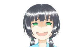 Girl green eyes blue shirt - a blue shirt free wallpaper for desktop