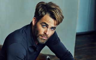Bearded man black shirt serious - christopher rush free wallpaper