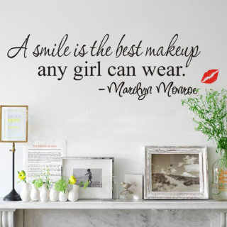 Wall quote smile marilyn monroe - a wall free wallpaper