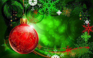 Christmas background red ornament snowflakes 2 - a christmas background free wallpaper