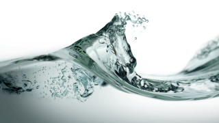 Water wave white background light - a light reflection free wallpaper