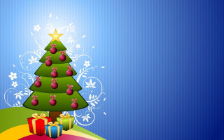 Christmas tree presents colorful background - hd wallpaper free wallpaper for desktop