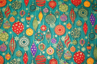 Colorful ornamental floral silk screen - ornament free wallpaper