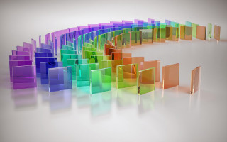 Rainbow colored spiral books white 2 - book free wallpaper