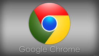 Google chrome logo gray background - the middle of it free wallpaper