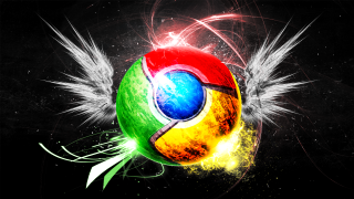 Colorful chrome feather aurora space - a white feather free wallpaper